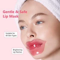 Adofect patch applied on lips demonstrating easy use and immediate soothing
