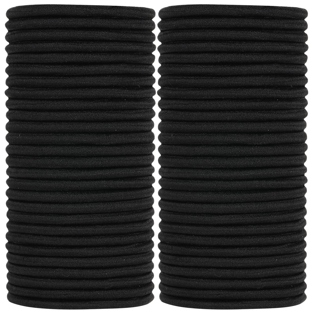 ADRIONE front packaging showing 280 black elastic hair ties and clear benefit