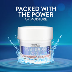 Advanced Clinicals close-up of gel texture highlighting smooth, lightweight formula