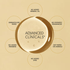 Advanced Clinicals back label close-up showing ingredients and formulation transparency