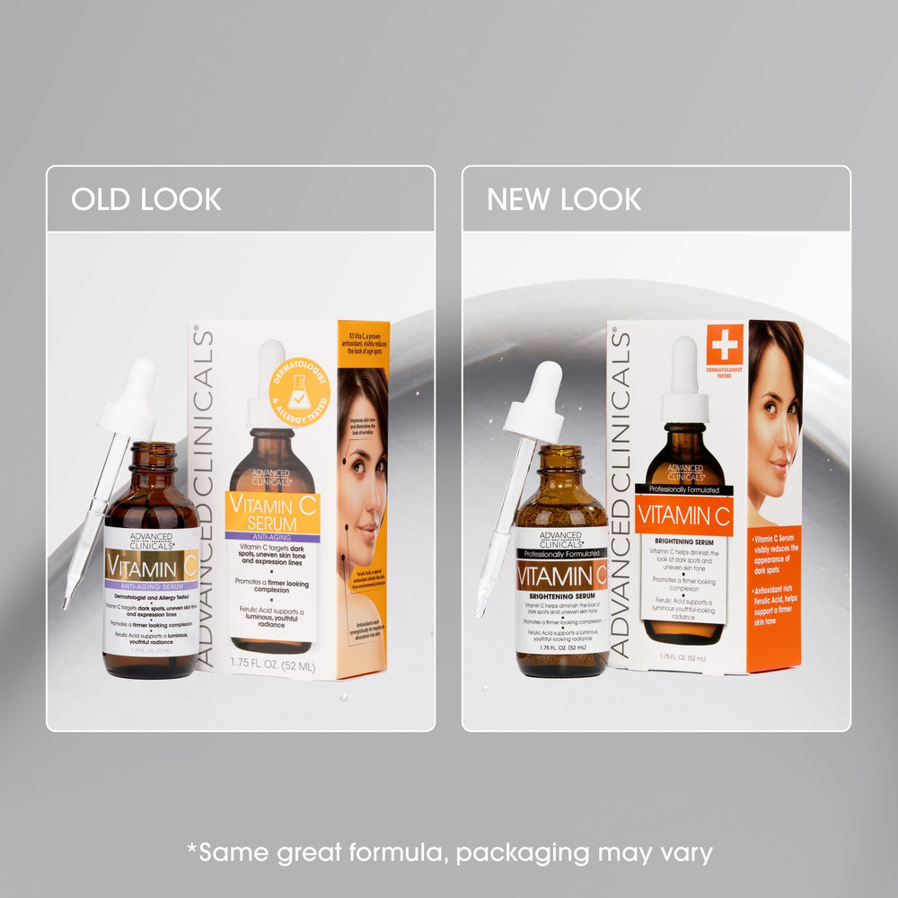 Advanced Clinicals packaging box close-up emphasizing ingredient highlights and formulation trust