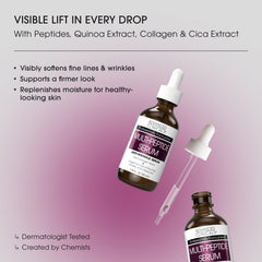 Advanced Clinicals pump dispensing serum demonstrating easy, mess-free use