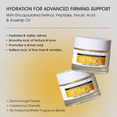 Advanced Clinicals cream being dispensed demonstrating smooth application benefit