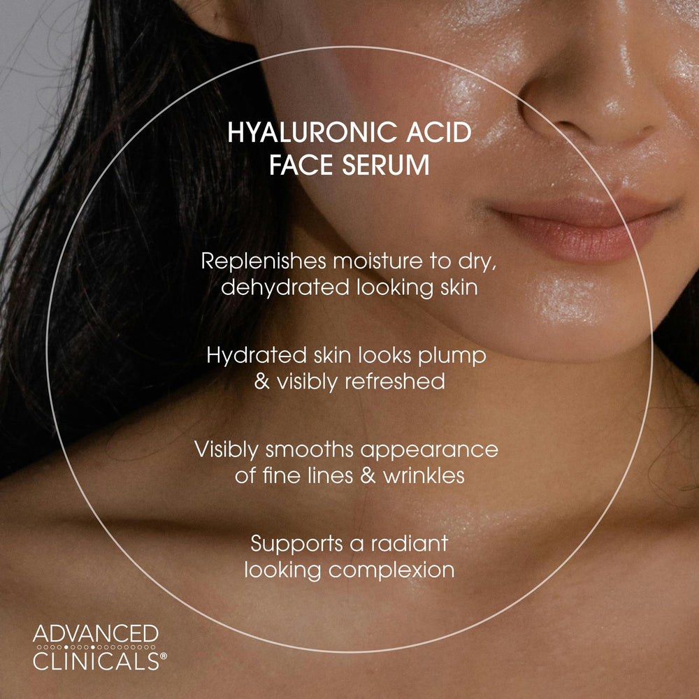 Advanced Clinicals close-up of lightweight gel texture illustrating quick absorption benefit