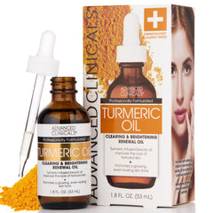Advanced Clinicals front bottle showing sleek face oil packaging and hydration benefit