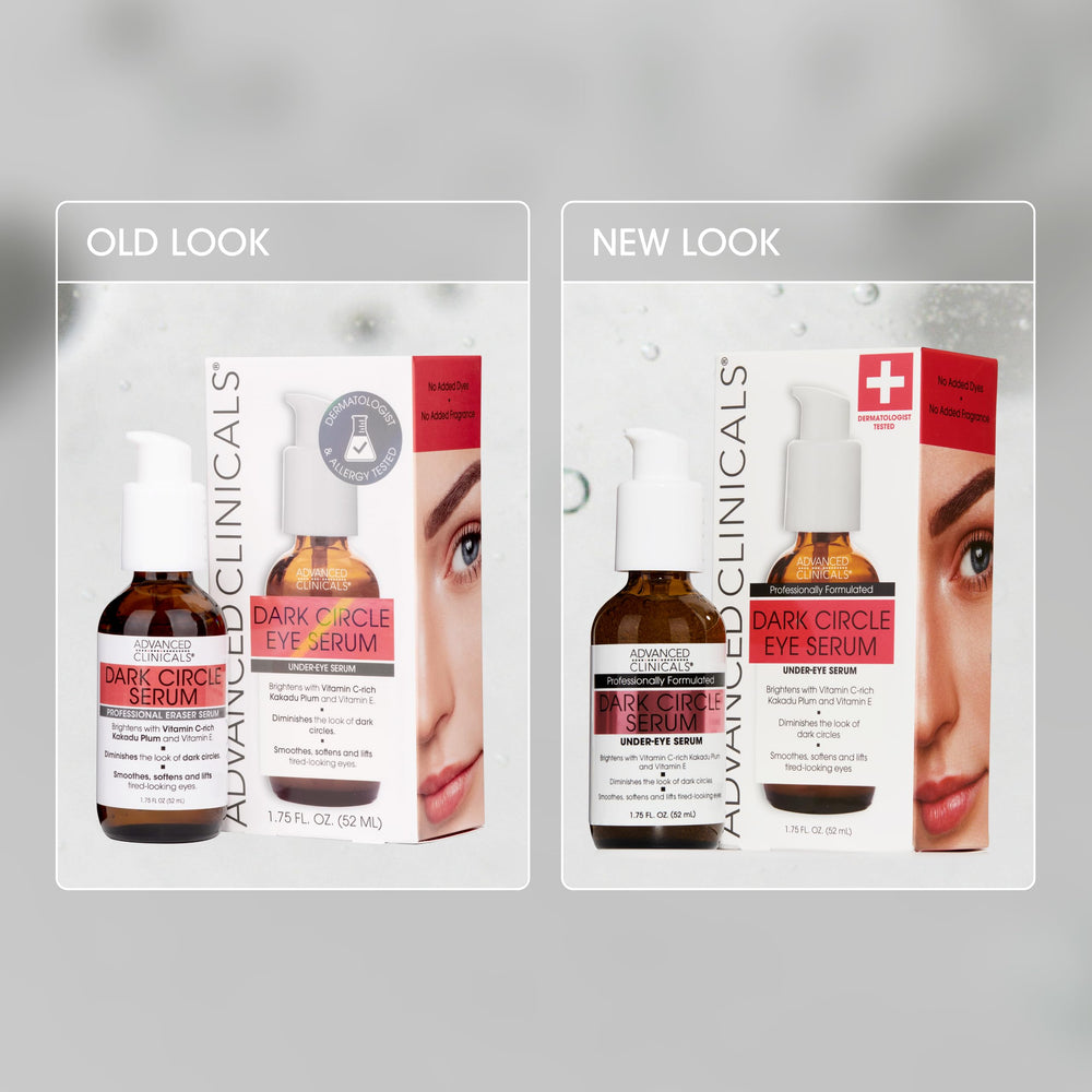 Advanced Clinicals bottle on vanity demonstrating everyday routine and convenience