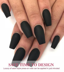 Aegenacess application tools including file cuticle pusher and adhesive stickers for easy use