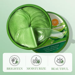 Aero Zen patches beside ruler to show size and coverage for under-eye area