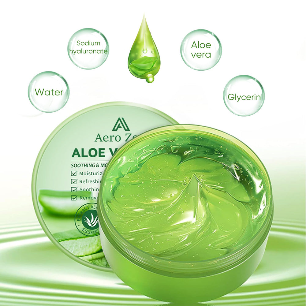 Aero Zen gel texture close-up highlighting smooth hydration benefit