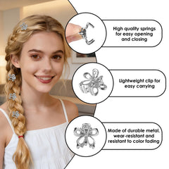Aesnoun clip securing bangs closely with a steady nonslip hold