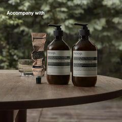 Aesop balm inside travel kit demonstrating portability and convenience