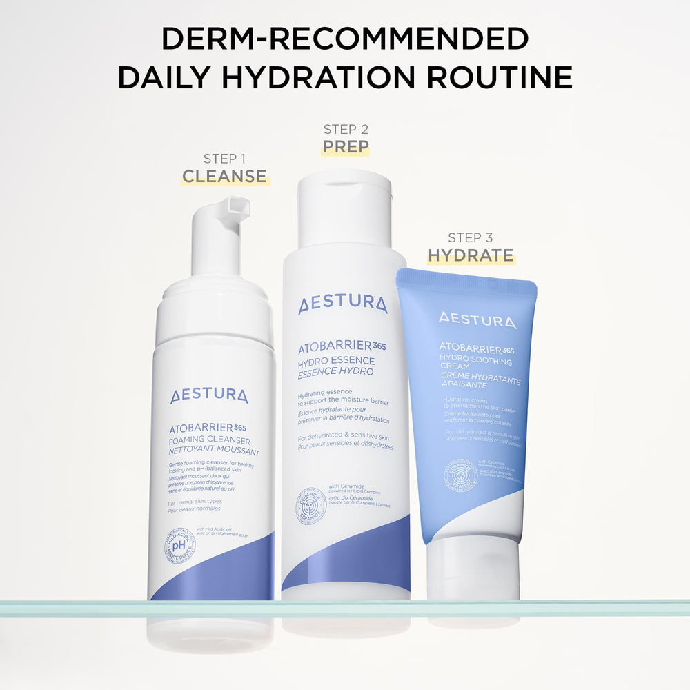 AESTURA 60ml next to common objects to show true size and convenience
