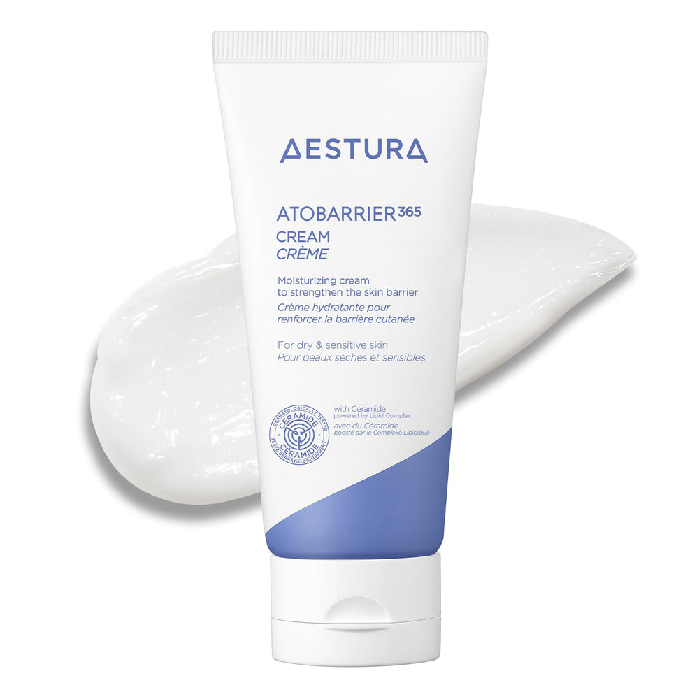 AESTURA jar front view showing clean packaging and soothing cream benefits