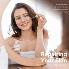 AFCRYIYE serum absorbing on skin showing fast absorption and matte finish benefit