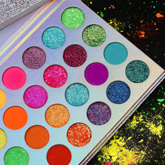 Afflano brush press application demo, controlled glitter placement for less fallout