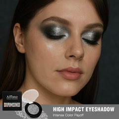 Afflano arm swatch on deep skin showing rich silver visibility