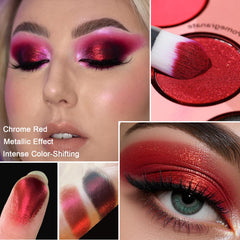 Afflano arm swatches demonstrating true-red shades and blending payoff
