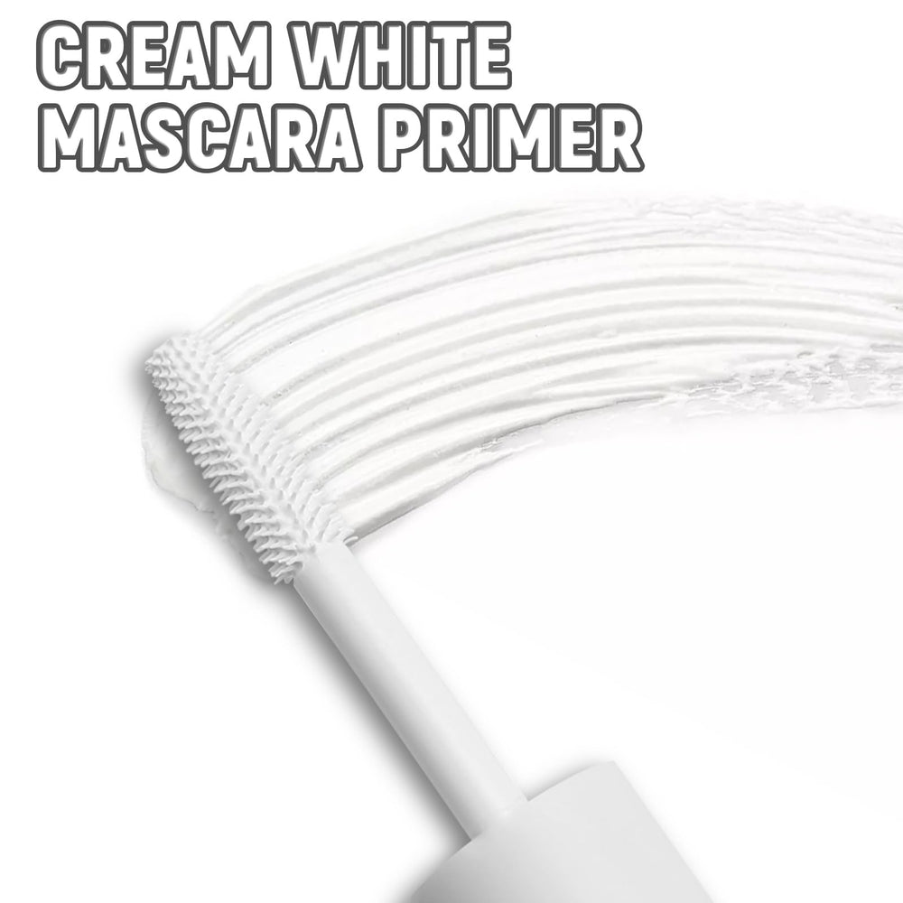 AFGHOUZ creamy white primer texture swipe for smooth layering