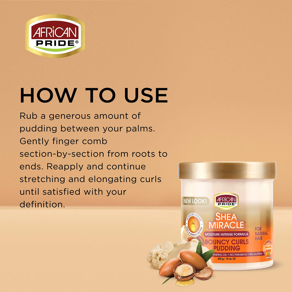 African Pride pudding texture close-up showing creamy consistency for smooth application