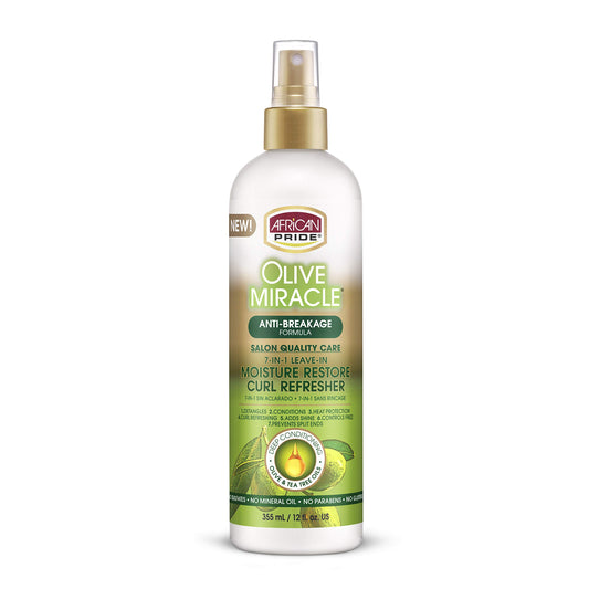African Pride front packaging showing 7-in-1 benefits and size