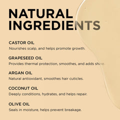 African Pride oil texture pour demonstrating lightweight absorption benefit