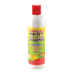 Africa's Best 12 oz bottle front view showing product label and green color with easy use benefit