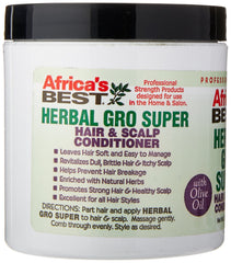 Africa's Best applied to hair during styling to reduce breakage and add shine for manageable hair