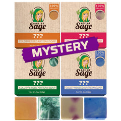 Age of Sage front box showing four wrapped bars and gifting convenience