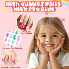 AGGKKY lifestyle kids playing with nails to show creative, supervised fun