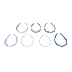 Agirlvct headband next to ruler showing flexible size and fit