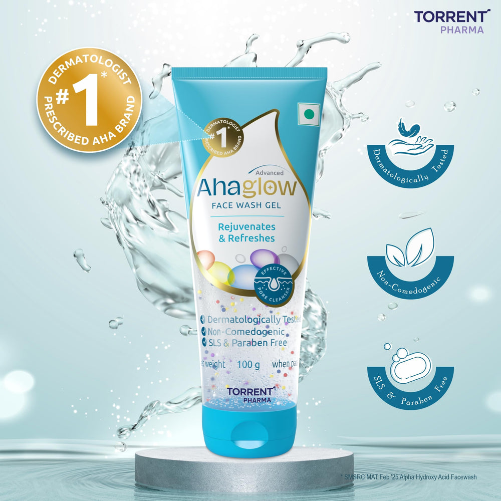 AHAGLOW product in hand for scale showing travel-friendly 100g convenience