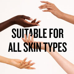 AHAVA cream applied to hand, showing smooth spreadability and hydration