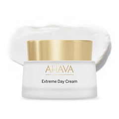 AHAVA front jar showing label and silky finish, highlights firming effect