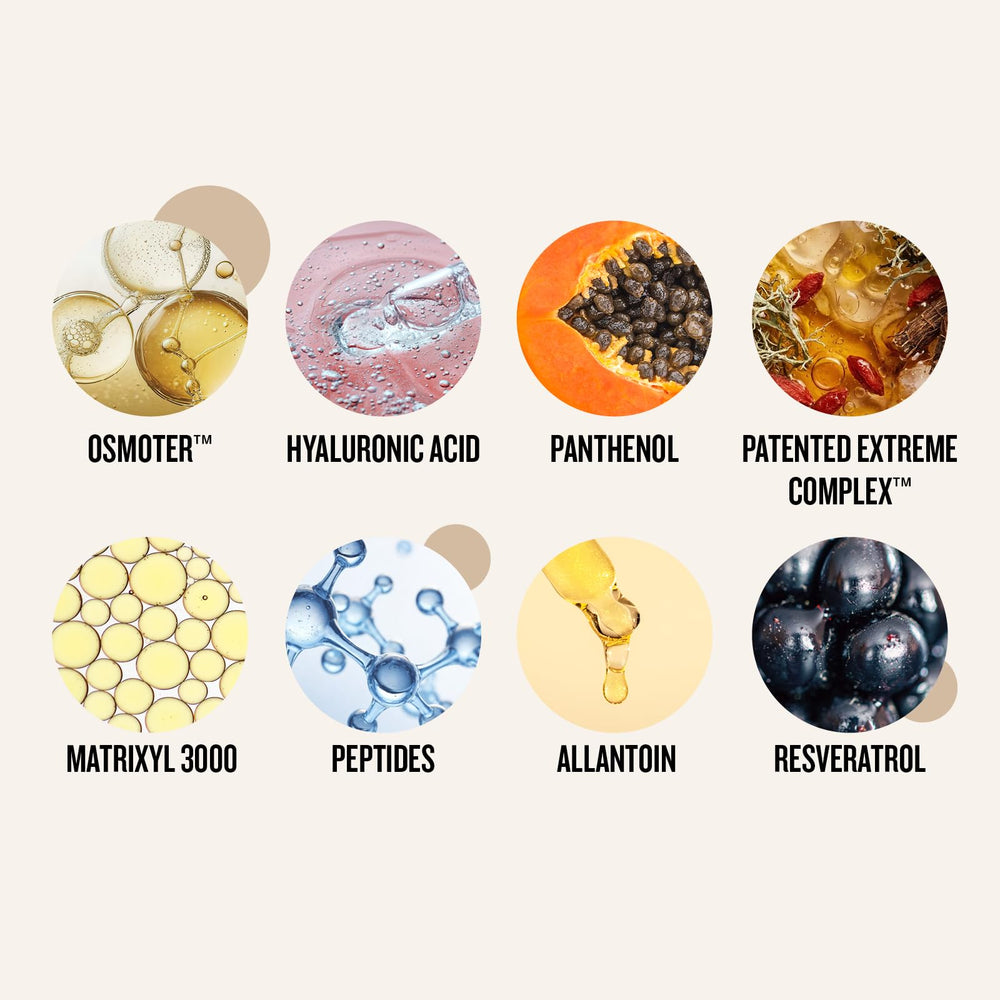 AHAVA cream texture swatch on skin, demonstrating fast absorption benefit