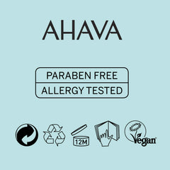 AHAVA jar on bedside table in calm setting illustrating nighttime routine benefits
