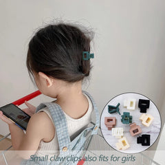 AHONEY clips placed in hair half-up style for tidy, lightweight hold