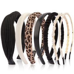 AHONEY pack front view showing seven headband styles and easy selection benefit