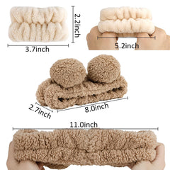 AHONEY headband worn in bathroom showing tidy hair and relaxed routine