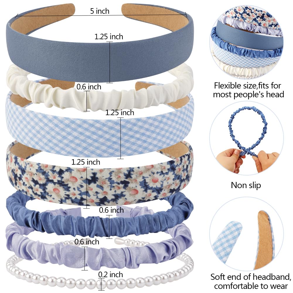 AHONEY pearl-accent closeup on headband adding subtle dressy detail