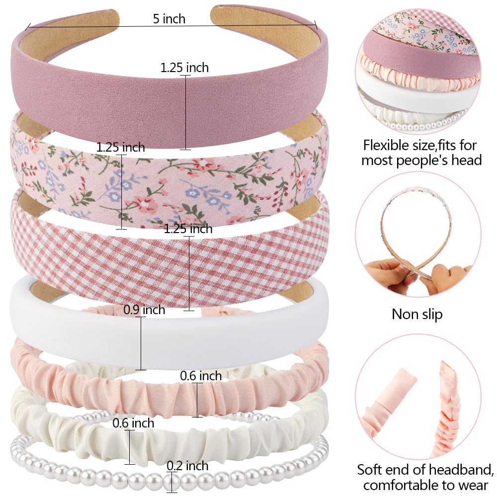 AHONEY pearl-accent headband detail adds elegant flair for special occasions