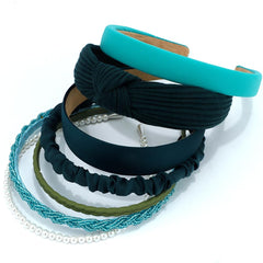 AHONEY headbands next to hand showing size and fit reference benefit