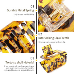 AHONEY clip securing a half-up hairstyle, provides secure hold without bulk benefit