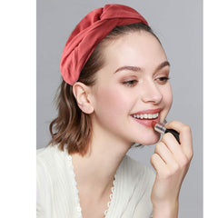 AHONEY headband beside ruler illustrating size and stretch fit clarity