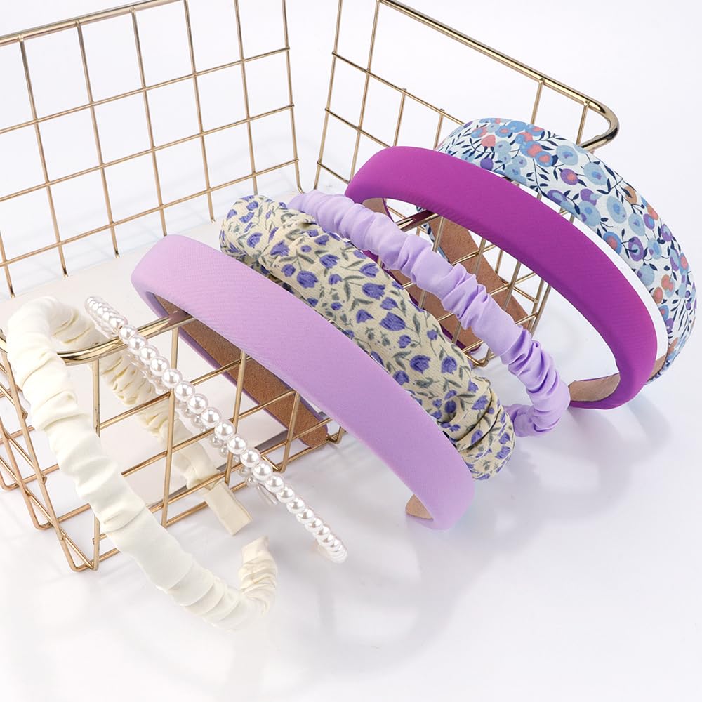 AHONEY woman wearing purple headband demonstrating everyday non-slip benefit