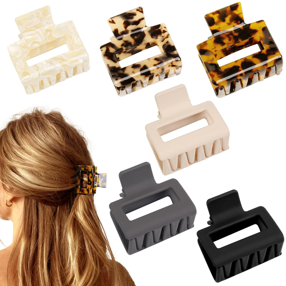 AIBFRID front view of six-clips pack showing colors and patterns, stylish storage benefit