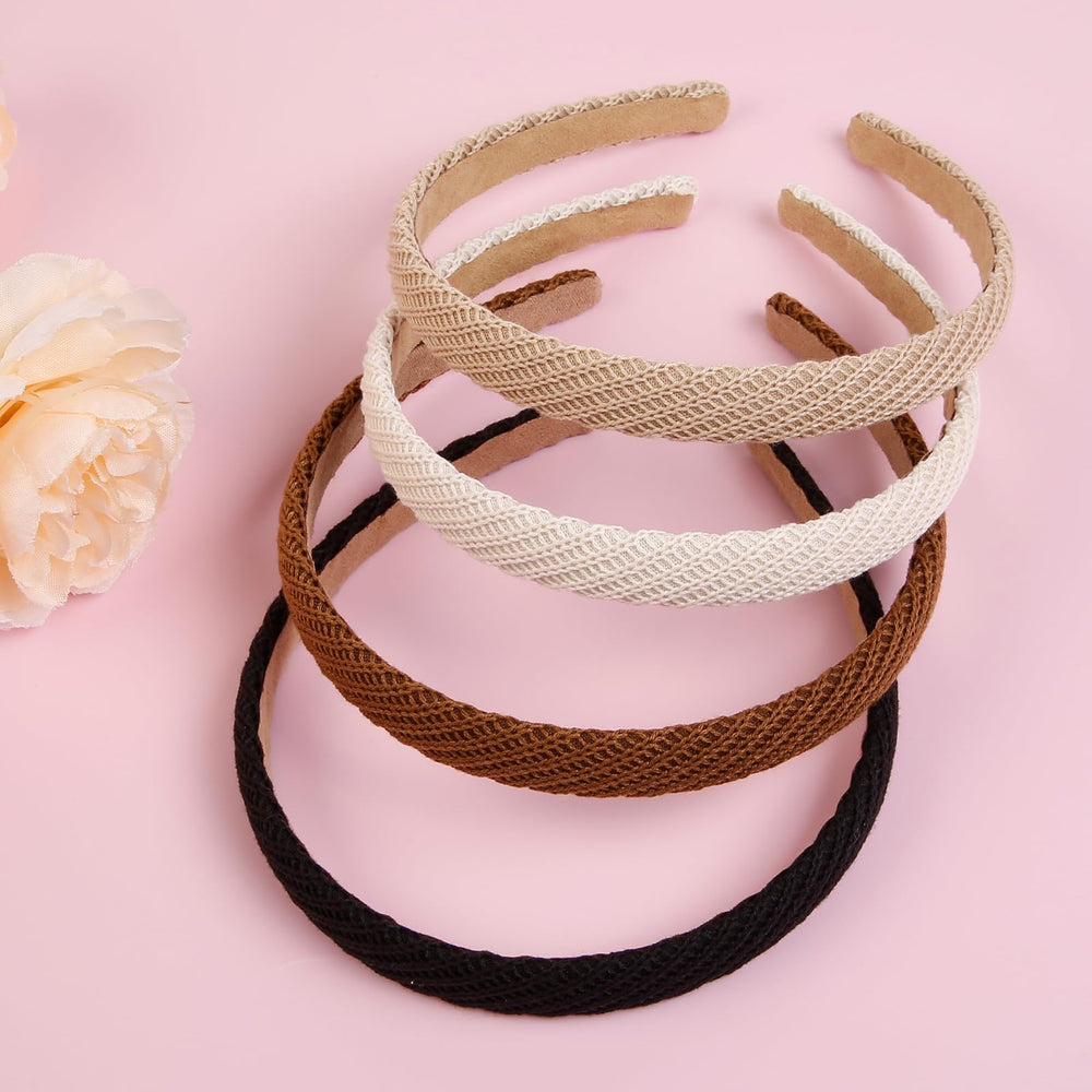 AIBFRID headband on model side profile demonstrating slim look and neat hair control