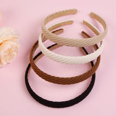 AIBFRID headband on model side profile demonstrating slim look and neat hair control
