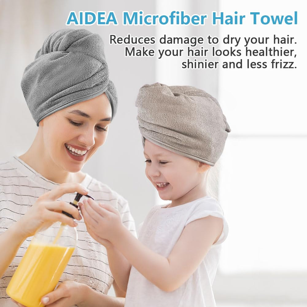 AIDEA folded multicolor turbans stacked for easy rotation and storage