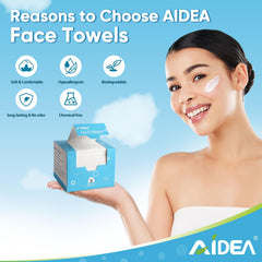AIDEA towel next to a ruler for size comparison and travel convenience benefit