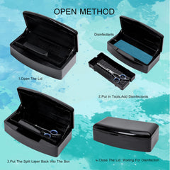 Aifeiter next to manicure tools showing size and 21 oz capacity